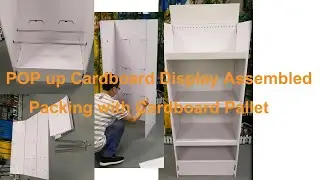 POP up Cardboard Display Assembled Packing with Cardboard Pallet