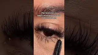 The best way to apply mascara on your bottom lashes! 