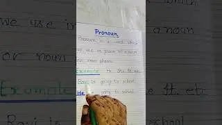 Pronoun/Definition of Pronoun