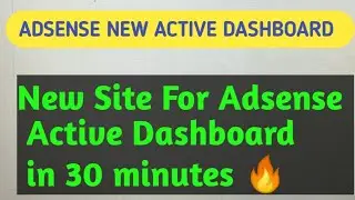 Adsense Active dashboard new site @mr-yt-mafia