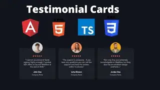 BUILDING TESTIMONIAL CARDS WITH ANGULAR (HTML ,SCSS, Typescript) - Front-end