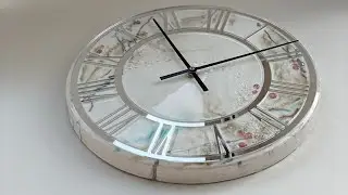 Resinart. Как залить Часы смолой. Абстракция смолой . Море эпоксидной смолой