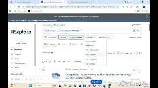 EBSCO Explora Tutorial LSC504