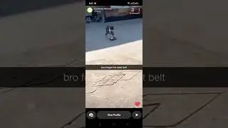 bro forgot his seat belt