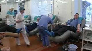 Сдача крови сотрудниками ГИБДД