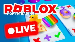 LIVE Pop It Trading Jogando + Itens Grátis - ROBLOX