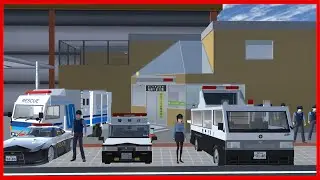 Collect All New Police Stations And Police Cars || SAKURA School Simulator Props ID