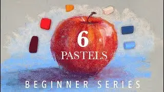 1, 2, 3... Pastel!  Easy Beginner Lesson! Apple with 6 Pastels