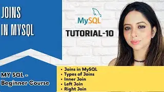 Joins in MySQL |Inner Join |Left Outer Join |Right Outer Join |