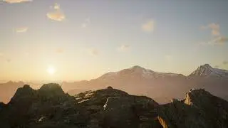 4K Sunset Time-lapse with volumetric clouds. Created in Unreal Engine 5 running on a laptop!