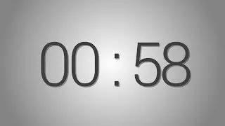58 Seconds countdown Timer - Beep at the end | Simple Timer (fifty-eight sec)