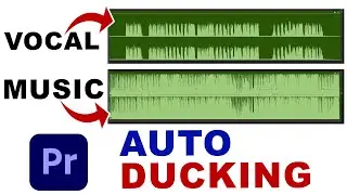 Auto LOWER MUSIC Background when PEOPLE TALKING in Premiere Pro - Auto Ducking