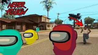 NEVER Follow The impostor🔪 In GTA San Andreas! 😱(New easter egg in gta)