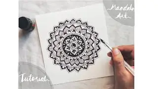 Simple mandala art tutorial | Step by step by step | Simple mandala drawing| Mandala for beginners