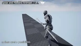 Spear And Halberd Animset - combo example | UE4