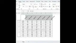 Slanted Text and Border in Excel (Diagonally Aligned)