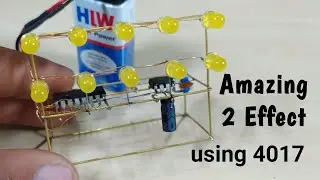 [NEW] Amazing 2 Effects Running LED Chaser Using 4017 ic