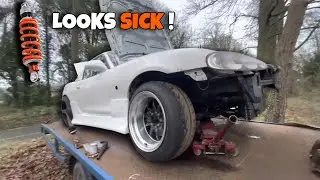 Miata NB Gets NEW Suspension! (Coilovers)