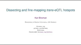 Dissecting and fine-mapping trans-eQTL hotspots