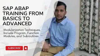 Modularization Techniques, Include Program, Function Modules, and Subroutines