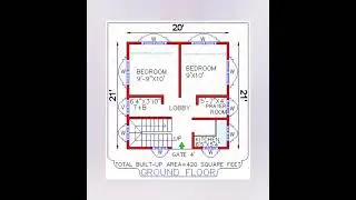 20'X21'HOUSE MAP(420 SQUARE FEET)