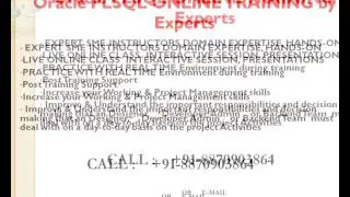 Oracle PLSQL Online Training