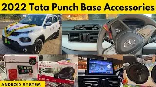 Tata Punch Base Accessories, Alpha1 Android System, Pioneer Component Speaker