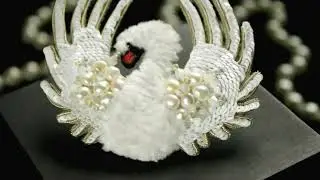 Брошь ЛЕБЕДЬ. SWAN Brooch