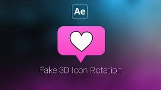 3D Fake  Icon Rotation In Adobe After Effects
