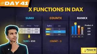 DAX Iterator Functions in Power BI (SUMX, COUNTX, RANKX) DAY-41 