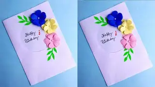 DIY Beautiful Birthday Greeting Card | Happy Birthday Card | Birthday Card Making #FingJoy