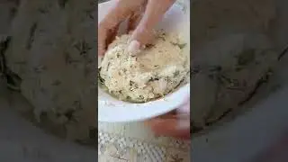 Творожно- сырные колечки с кунжутом#вкусно #просто