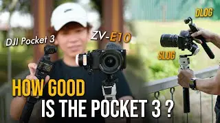 Sony ZV-E10 vs DJI Pocket 3 | Video & Photo Test | S-LOG & D-LOG