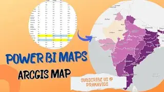 Power BI Tutorial - ArcGIS maps in Power BI. Build striking visuals using PowerBI Maps