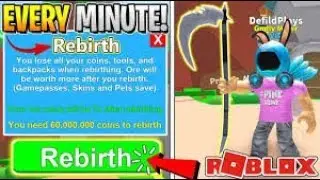 DÜNYANIN EN HIZLI REBİRTH KASMA TAKTİGİ !!! | Roblox Mining Simulator