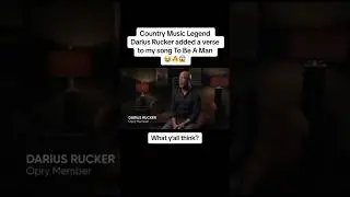 This is how Country Music Legend Darius Rucker ended up on To Be A Man🔥😳🙏🏾 LEGENDARY!