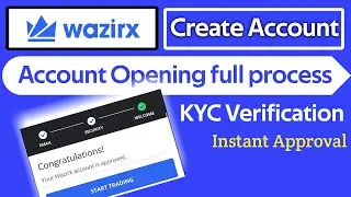 Wazirx Account Open,wazirx sign up, wazirx kyc verification, Wazirx mei account kaise banaye