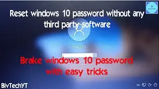 2022 How to reset windows 10 password | Without loosing data | in hindi | without 3rd party software