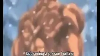 yujiro the demon vs polar bear anime fight