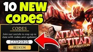 *NEW CODES* ALL NEW WORKING CODES FOR ATTACK ON TITAN REVOLUTION IN MAY 2026! | ROBLOX