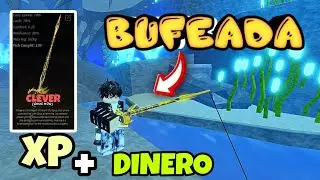 LA MEJOR CAÑA para  FARMEAR MUCHO *DINERO y XP*  CAÑA ZEUS ROD🤑 Fish Roblox