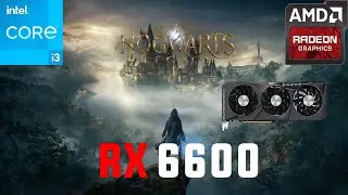 Hogwarts Legacy RX 6600 1080p,1440p,4K FSR 2.0