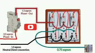 3 switch 3 socket connection in board | 3 socket & 3 switch wiring on board | Electrical work