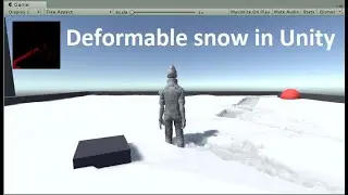 Deformable snow in unity