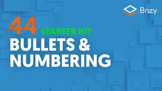Lists: Bullets & Numbering | Brizy Cloud 2022, Starter Kit 44