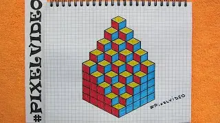 Trick art 3d drawing optical illusion 