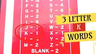 Struggling with the letter K? ALL of the 3-letter words starting with K in #scrabble