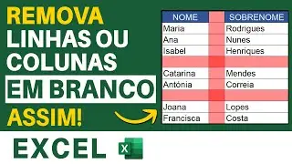 Como Excluir Linhas ou Colunas em Branco no Excel - Rápido e Fácil