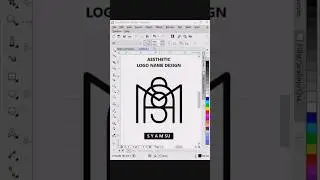 Aesthetic Logo Name Design - SYAMSU | CorelDraw 