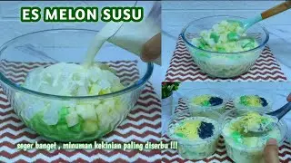 PALING SEGER !!! ES MELON SUSU YANG SEGER MUDAH DI BIKIN DAN RECOMENDED BANGET